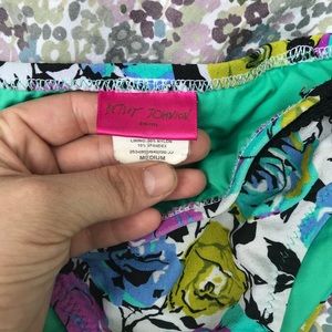 Betsey Johnson swim bottoms, size medium
